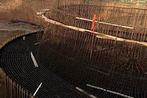 十堰砼烟囱新建施工现场