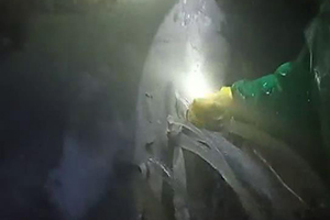 十堰消防水池堵漏现场